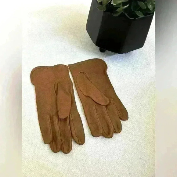 Ladies Vintage Deerskin Leather Gloves Size 7 - Picture 2 of 4